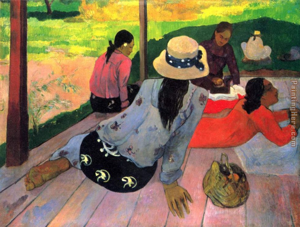 The Midday Na painting - Paul Gauguin The Midday Na art painting